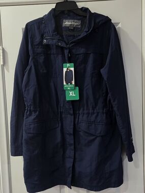Eddie Bauer Women’s Navy Anorak Jacket - XL